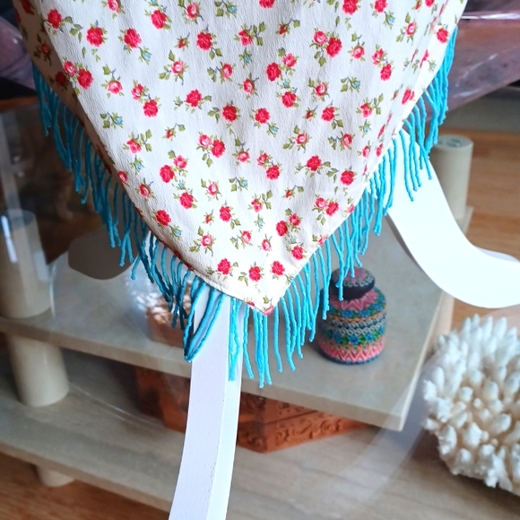 Lyrique Strapless, open tie back Sweet Rosebud Summer Resort dress size Small. - Picture 3 of 5